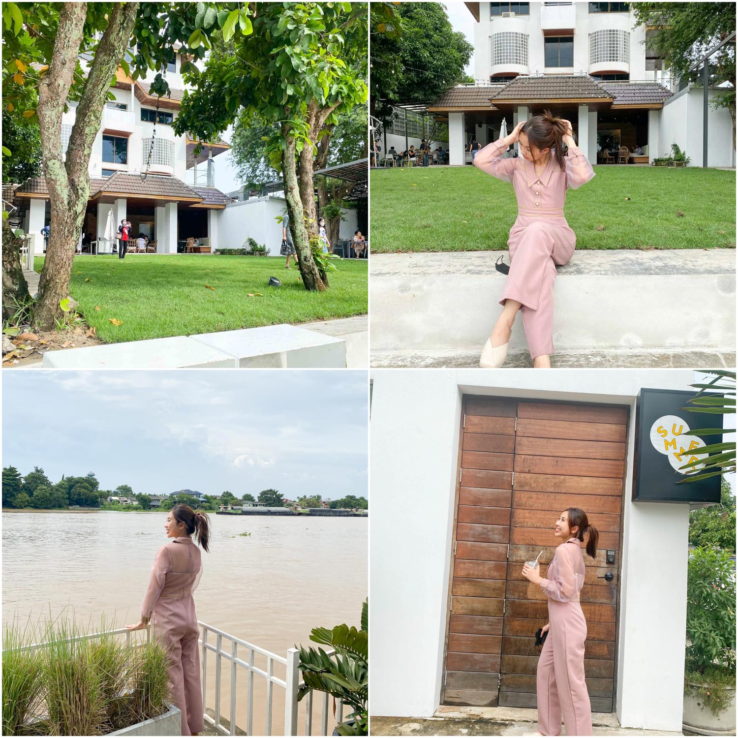 The Summer House Ayutthaya ร้านอาหารคาเฟ่ริมน้ำเจ้าพระยา บรรยากาศดี กว้างขวาง มานั่งรับลมชมแม่น้ำชิวๆ